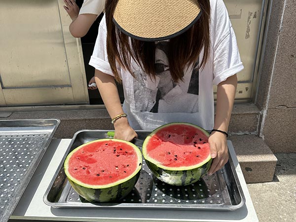 准备西瓜中